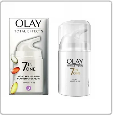 $22.13 • Buy Olay Total Effects 7in1 Night Firming Cream Moisturiser Firmer Younger Skin 50ml
