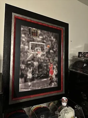 Michael Jordan Autographed  Last Shot  Picture With COA In Frame • $20000