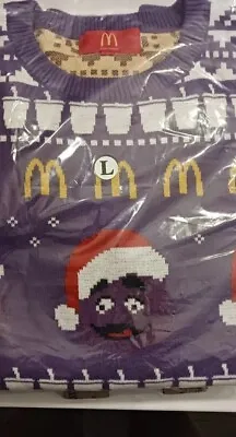 Mcdonalds Grimace Christmas Sweater (Sold Out) Large • $99