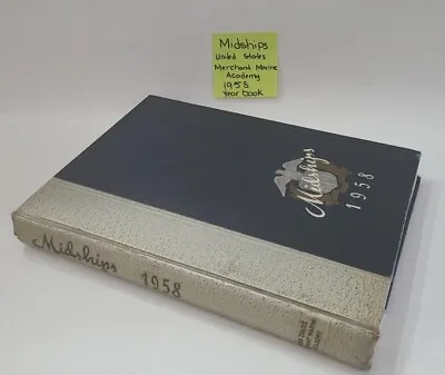 1958 Midships US Merchant Marine Academy Yearbook Kings Point NY 360 Pages Old ⬇ • $45