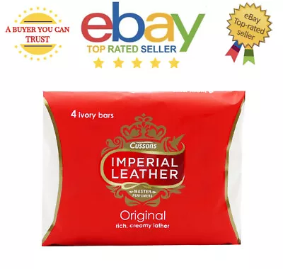 Imperial Leather Original Creamy Ivory Bar Soap Pack Of 4 X 100g • £6.99