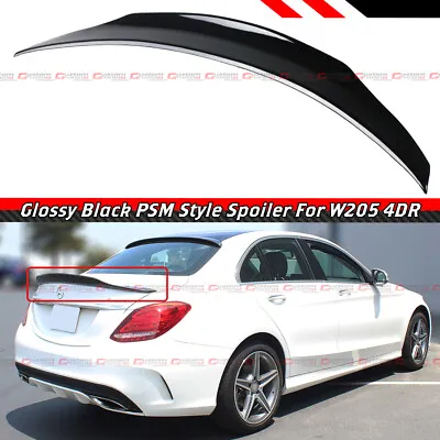 For 15-2021 Mercedes Benz W205 C63 Amg Psm Style Gloss Black Trunk Spoiler Wing • $75.99