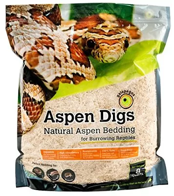 Galápagos 05064 Aspen Digs Shavings Bedding 8-Quart Natural • $15.91