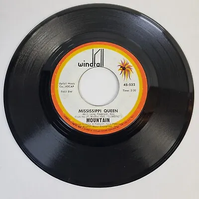 Mountain  Mississippi Queen  45 Vg+ Tested Jukebox Rare Classic Rock  • $9.81