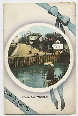 Shipping Brow Maryport Cumberland Vintage Postcard O5 • £3.99