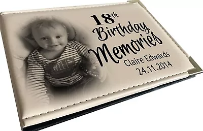 18th Birthday Present Personalised Photo Album Keepsake Album Memory Album. • £15.99