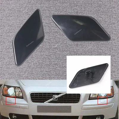 Front LH&RH Painted Headlight Washer Cover Cap Lid For 2008-2012 VOLVO S40 V50 • $9.21