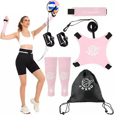 Volleyball Training Equipment Aid -Solo Volleyball Equipment With 1 Pair Volleyb • $32.98