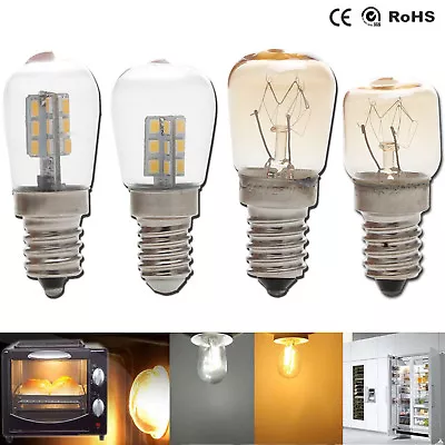 LED Oven Light Freezer Fridge Bulbs E12 E14 3W 4W 15W 25W High Temperature Lamp • $2.42