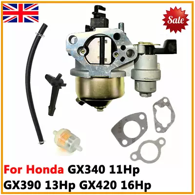 Carburettor Carb For Honda GX340 GX390 GX420 11Hp 13Hp 16Hp Engine With Gaskets • £10.29