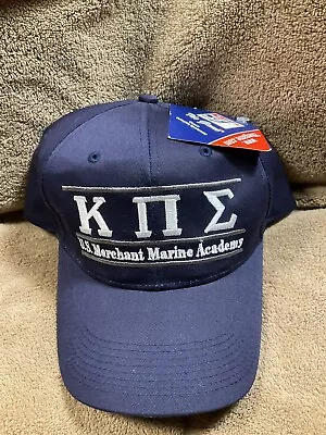 US MERCHANT MARINE VETERAN HAT CAP NAVY 90s The Game Split Bar NEW TAGS • $24.99