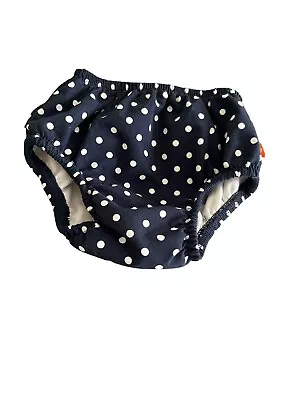 BNNT - Classic - Baby Girl Swimpants - NAvy Blue - White Polka Dots - 6 Months • £8.99