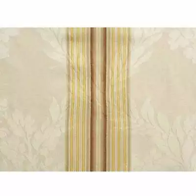 Lee Jofa Italy Seveso Striped Cotton Ecru Imberline Damask Moire (Damaged)  • $40