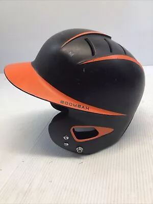 Boombah Baseball Softball Batting Helmet Black Orange OSFM 14 Sticker On Back • $39.95