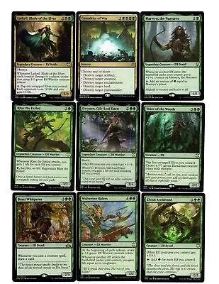 Lathril's Cut-Elves-100 Card Magic The Gathering Commander Deck-MTG-Mythic-Rares • $79.99