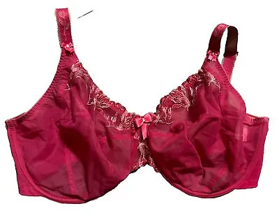 Elomi Maggie Bra Fushia UK 40H Underwired Full Cup Side Support 8140 • $24.99