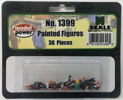 Model Power MDP1399 36 Piece N Scale Painted Figures • $15.99