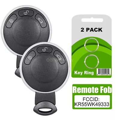 2 Replacement For 2007 2008 2009 2010 2011 2012 2013 Mini Cooper Key Fob Remote • $24.79