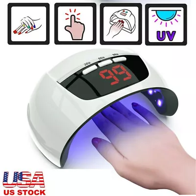 Ultraviolet UV Light LED Nail Gel Polish Dryer Lamp Manicure Curing Machine 54W • $8.99