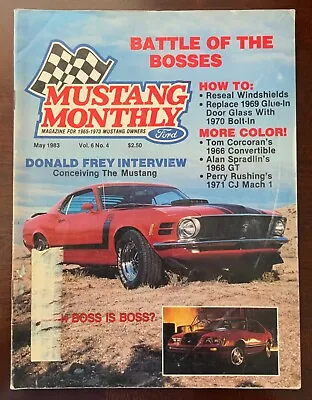 Vintage Mustang Monthly Magazine May 1983 Vol 6 No 4 • $7.50