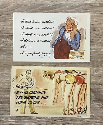 Vintage Comic Postcards (One Is Postmarked 1952) • $5