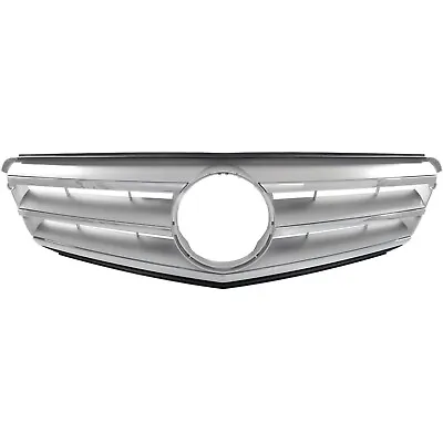 Grille For 2008-2014 Mercedes Benz C300 2010-2014 C250 Sedan Silver Plastic • $55.24