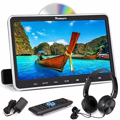 10.1  Car DVD Player Headrest Monitor 1080P HDMI USB AV-IN/OUT SD MP3 Headphones • $116.19