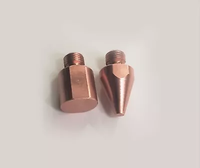 2 Pair Spot Welder FLAT Tips #TnT040212 For Miller TT-6 TT-9 & G7 Welding Tong • $28.50