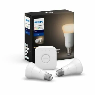 $209.99 • Buy Philips Hue 9W A60 Warm White Home Auto Bluetooth ES Globe Kit