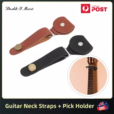$6.98 • Buy Guitar Neck Strap Headstock With Guitar Pick Holder For Guitar Bass Ukulele New