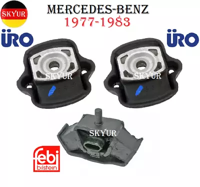 Engine & Transmission Mount Set For 77-83 Mercedes-Benz Vehicles URO & FEBI • $93.33