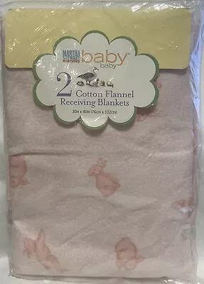Martha Stewart Everyday Baby Vintage Baby Blanket Bunnies Sealed Package Unisex • $79