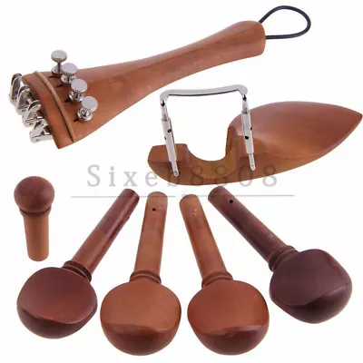 4/4 Jujube Wood Violin Parts Accessories Set Of 12pcs • $7.27