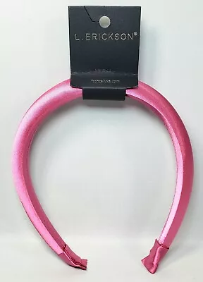 L. ERICKSON Pink Satin Headband | 1  | Women / Girls Hair Accessory • $14.99