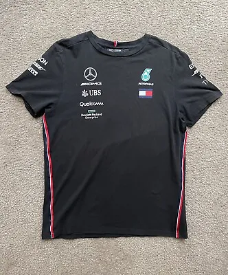 Mercedes Benz AMG Petronas F1 Short Sleeve Team T-Shirt Racing Athletic Crew Tee • $47.99