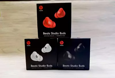 Beats By Dr. Dre Studio Buds Wireless Earbuds Brand New Unopened White Black Red • $35.99