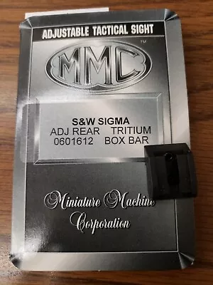 Mmc S&w Sigma Adjustable Rear Sight With Box Outline (tritium Not Working) New • $79.99