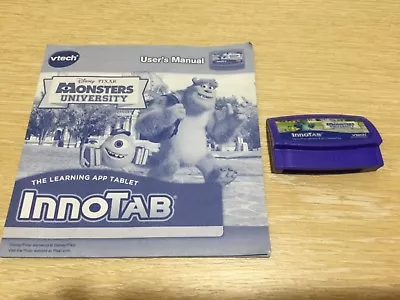 Vtech Innotab Disney Monsters University Game + Manual Tested • £7.85