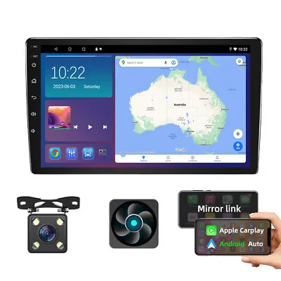 GPS HD Touch Screen 10  Car Stereo FM Radio Android 10 DSP Head Unit+ Camera • $80.99