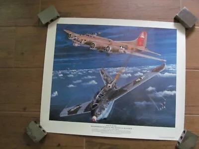 ME-163  B-1 A  Komet  Lithograph Signed By Rudolf Opitz • $135