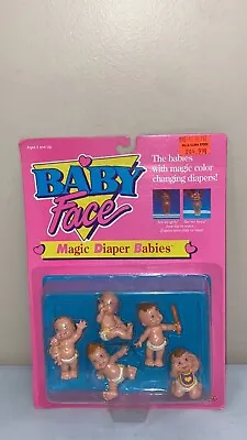 1991 Galoob Baby Face Magic Diaper Babies Color Changing Diapers VTG NEW! • $14.40