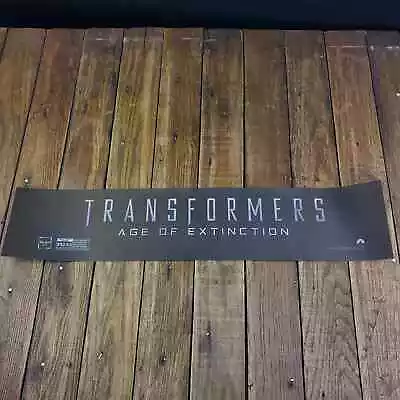 Transformers Age Of Extinction 2014 Double Sided Movie Theater Mylar Poster 5x25 • $29.99