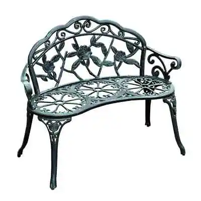 Outsunny Outdoor Bench Aluminum Rose Style W/ Stylish Design + Lightweight Build • $117.93