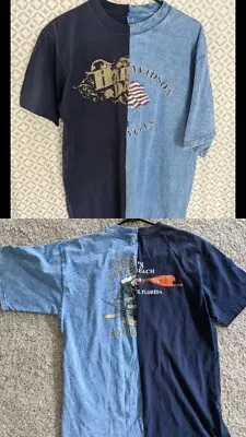 Vtg Harley Davidson Motorcycles T Shirt Large Reworked Custom Unique Y2k Biker • $31.50