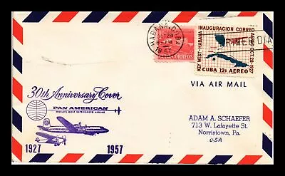 Us Cover Pan American Air Mail 30th Anniversary Habana Intl Airport Florida • $0.06