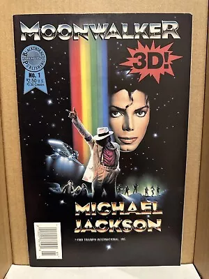 Michael Jackson 3D Moonwalker #1 Very HTF LOW PRINT Blackthorne (dirt On Back) • £60.32