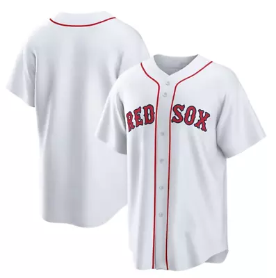 Boston Red Sox White Baseball Jersey Men's Large Blank • $25.99