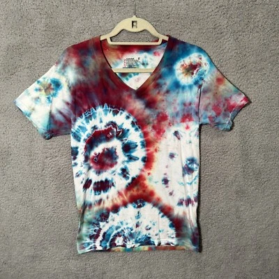 $9.99 • Buy Hanes Comfort Soft Tie-Dye V-Neck Short Sleeve T-Shirt Men's S Pullover