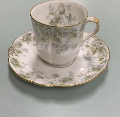 Antique (1891-1914) Haviland Limoges Blue Floral Cup And Saucer. A. Lanternier • $34.99