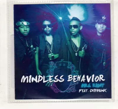 (HL911) Mindless Behavior Mrs Right Ft Chipmonk - DJ CD • $3.78